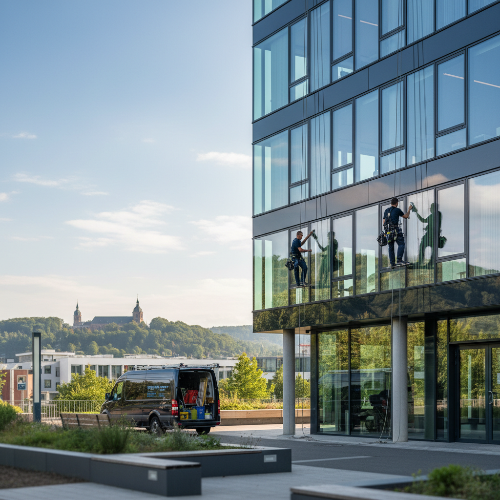 Professionelle Fensterreinigung in Siegburg: So steigern Sie den ersten Eindruck Ihres Unternehmens