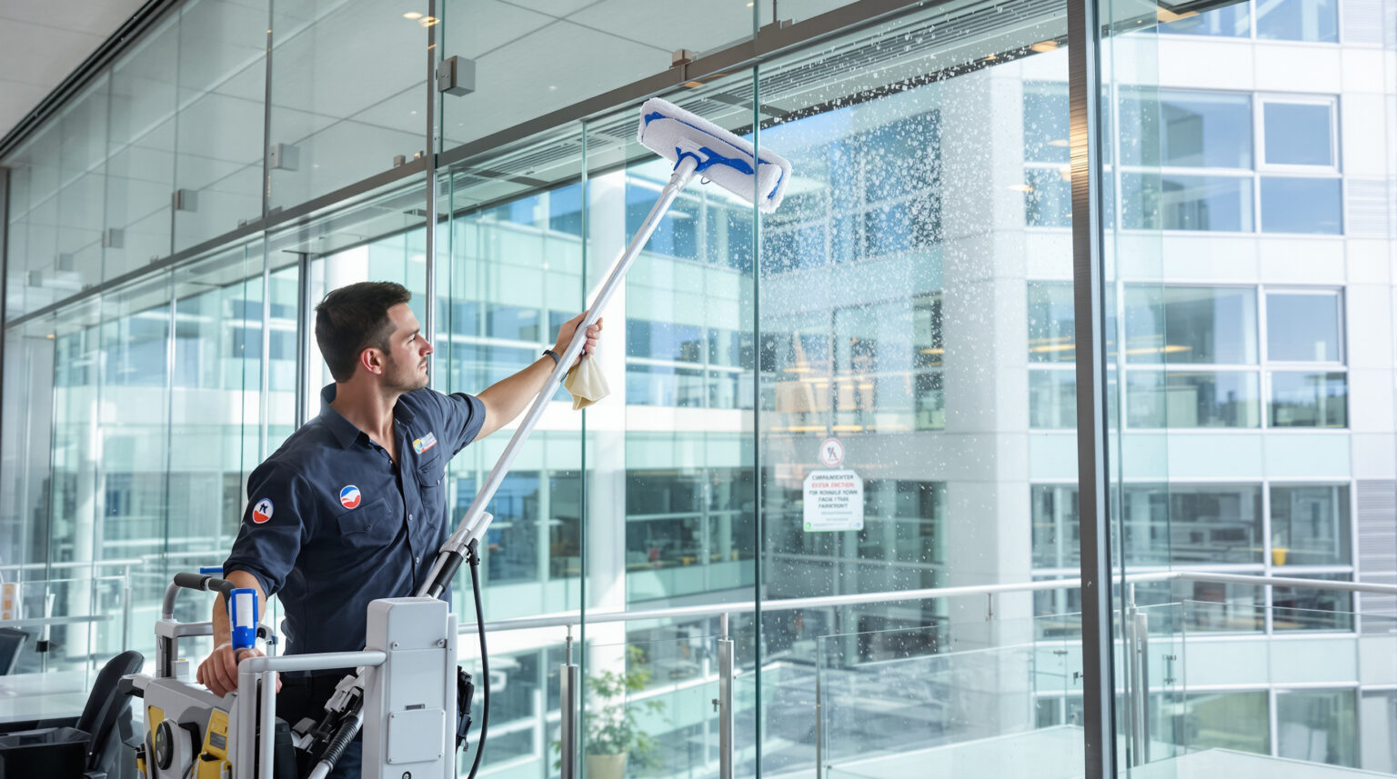 Fenster streifenfrei putzen: Profi-Methoden für klare Sicht im Büro
